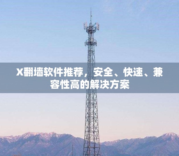 X翻墙软件推荐，安全、快速、兼容性高的解决方案