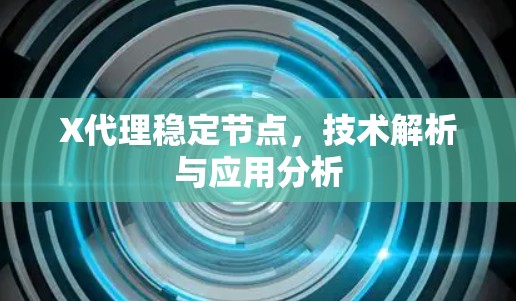 X代理稳定节点,技术解析与应用分析 X代理稳定节点,技术解析与应用分析