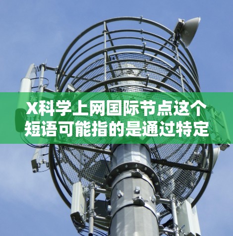 X科学上网国际节点这个短语可能指的是通过特定的网络节点或平台,访问国际化的科学资源、信息或服务。具体含义可能因上下文而异,但以下是一些可能的解释和相关信息 X科学上网国际节点这个短语可能指的是通过特定的网络节点或平台,访问国际化的科学资源、信息或服务。具体含义可能因上下文而异,但以下是一些可能的解释和相关信息