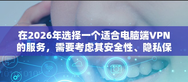 在2026年选择一个适合电脑端VPN的服务,需要考虑其安全性、隐私保护、连接速度以及是否适合你的使用场景。以下是一些推荐的VPN服务,根据不同的需求和预算进行选择