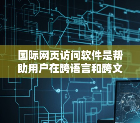 国际网页访问软件是帮助用户在跨语言和跨文化环境中访问网站、翻译内容、进行交流等的工具。以下是对这些软件的详细分类和总结