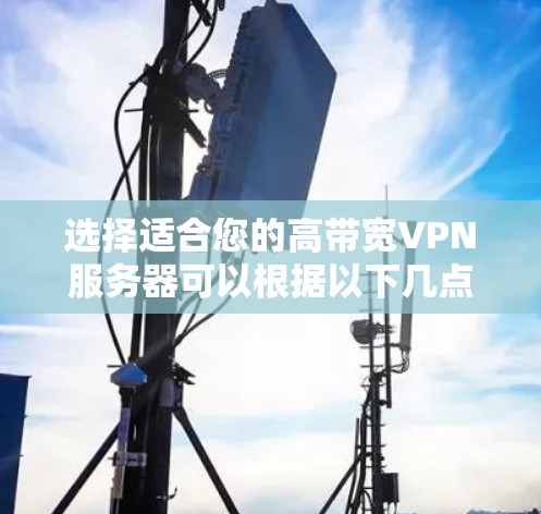 选择适合您的高带宽VPN服务器可以根据以下几点来决定