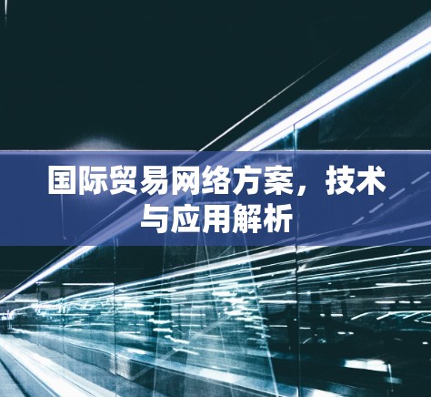 国际贸易网络方案，技术与应用解析