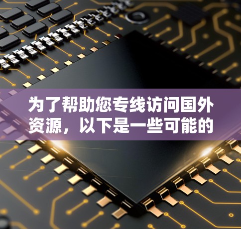 为了帮助您专线访问国外资源,以下是一些可能的解决方案和建议