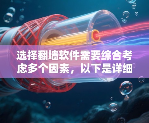 选择翻墙软件需要综合考虑多个因素，以下是详细的指南