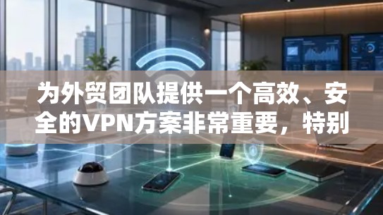 为外贸团队提供一个高效、安全的VPN方案非常重要,特别是当团队成员分散在不同的国家或地区时。以下是一个详细的VPN方案,适用于外贸团队