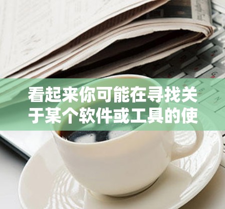 看起来你可能在寻找关于某个软件或工具的使用说明,但SS这个缩写可能有多种含义。以下是一些常见的可能解释和使用说明