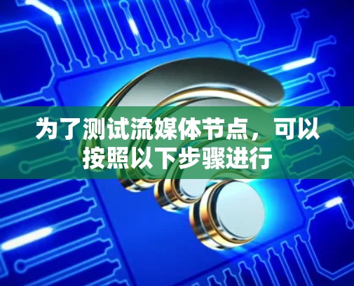 为了测试流媒体节点,可以按照以下步骤进行