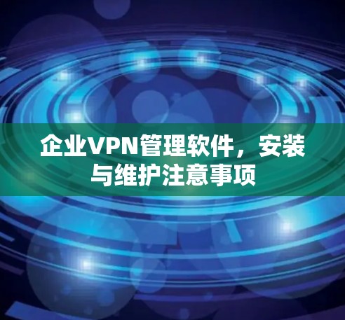 企业VPN管理软件,安装与维护注意事项