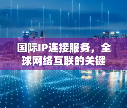 国际IP连接服务,全球网络互联的关键