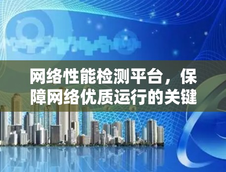 网络性能检测平台,保障网络优质运行的关键工具