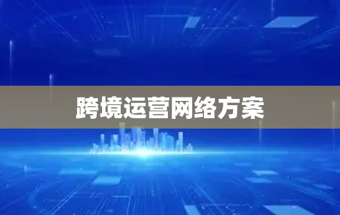 跨境运营网络方案
