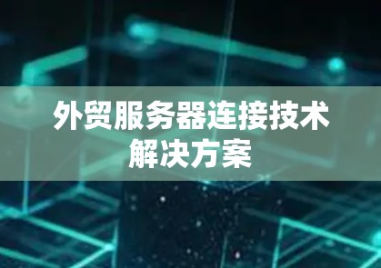 外贸服务器连接技术解决方案