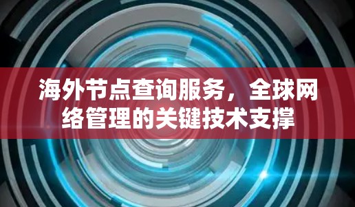 海外节点查询服务,全球网络管理的关键技术支撑