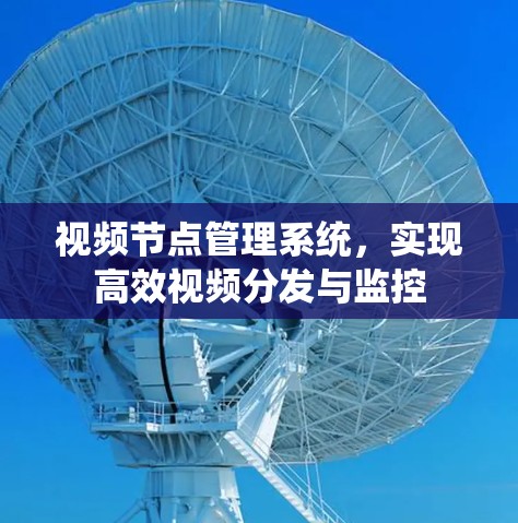 视频节点管理系统,实现高效视频分发与监控