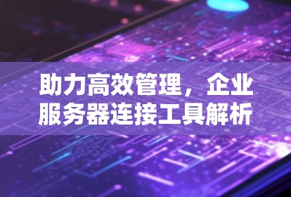 助力高效管理,企业服务器连接工具解析