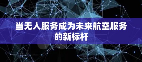 当无人服务成为未来航空服务的新标杆
