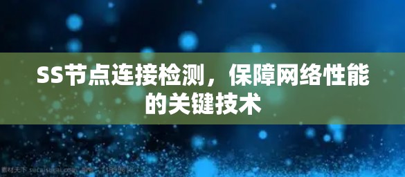 SS节点连接检测,保障网络性能的关键技术 SS节点连接检测,保障网络性能的关键技术