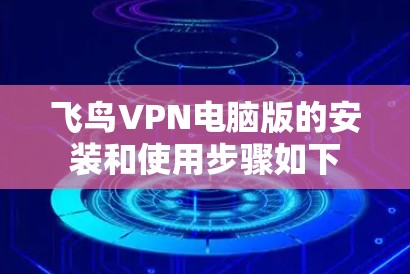 飞鸟VPN电脑版的安装和使用步骤如下