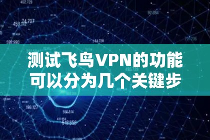 测试飞鸟VPN的功能可以分为几个关键步骤，每个步骤都需要仔细执行和验证，以确保VPN的各项功能正常工作。以下是详细的测试步骤和操作指南