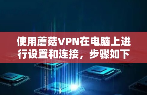 使用蘑菇VPN在电脑上进行设置和连接，步骤如下