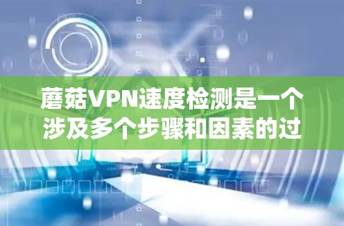 蘑菇VPN速度检测是一个涉及多个步骤和因素的过程，需要系统地检查和排查各种可能影响速度的因素。以下是一个分步骤的解决方案