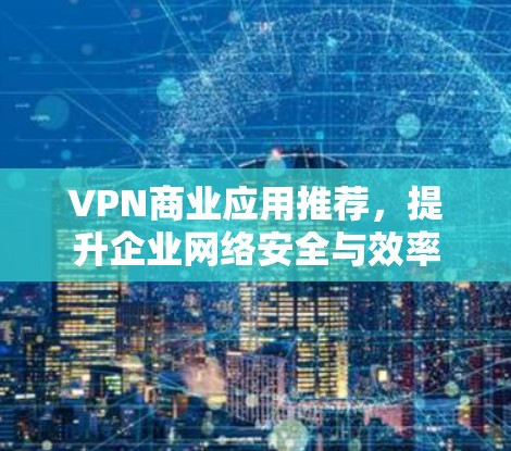 VPN商业应用推荐,提升企业网络安全与效率