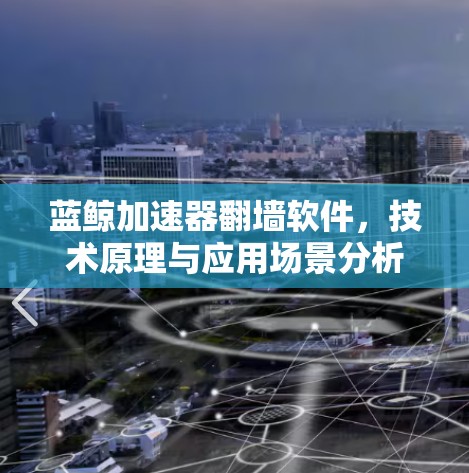 蓝鲸加速器翻墙软件,技术原理与应用场景分析 蓝鲸加速器翻墙软件,技术原理与应用场景分析