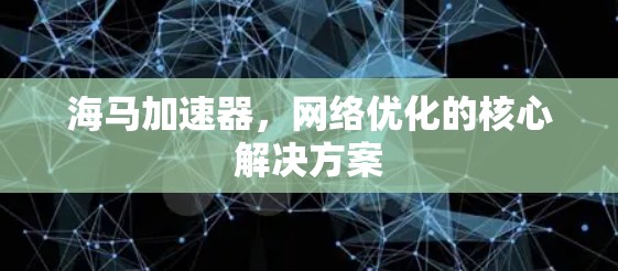 海马加速器,网络优化的核心解决方案