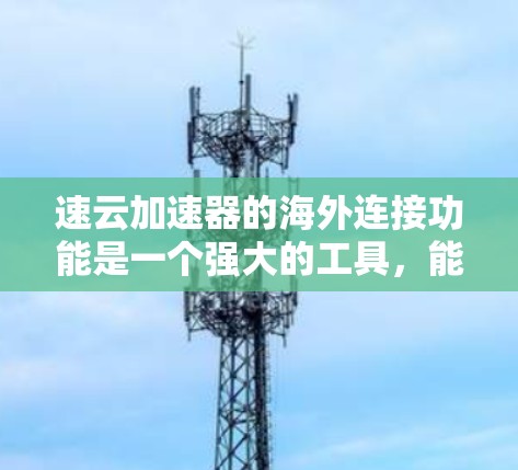 速云加速器的海外连接功能是一个强大的工具，能够帮助用户在跨国访问数据和服务时实现加速和优化。以下是对其功能和使用方法的详细分析