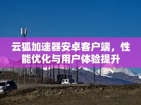 云狐加速器安卓客户端,性能优化与用户体验提升 云狐加速器安卓客户端,性能优化与用户体验提升